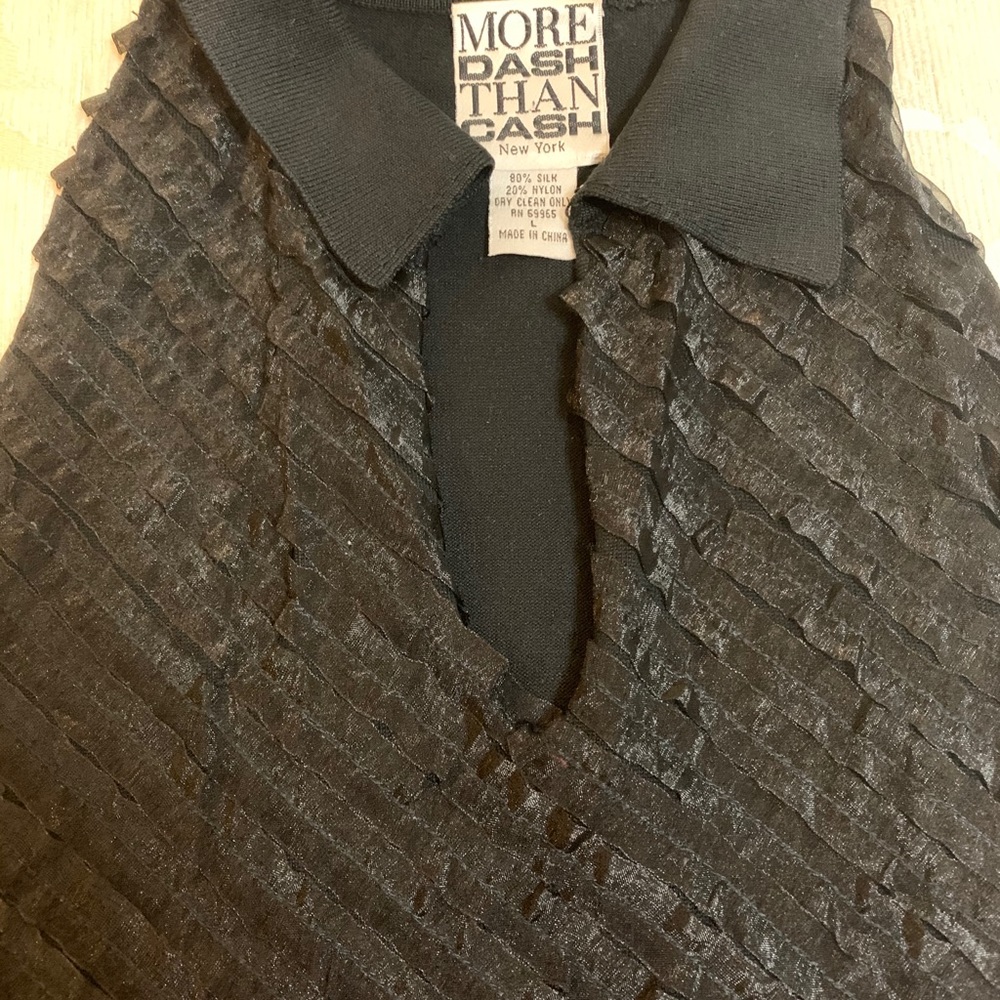 MORE DASH THAN CASH SLEEVELESS TOP - Picture 2 of 3